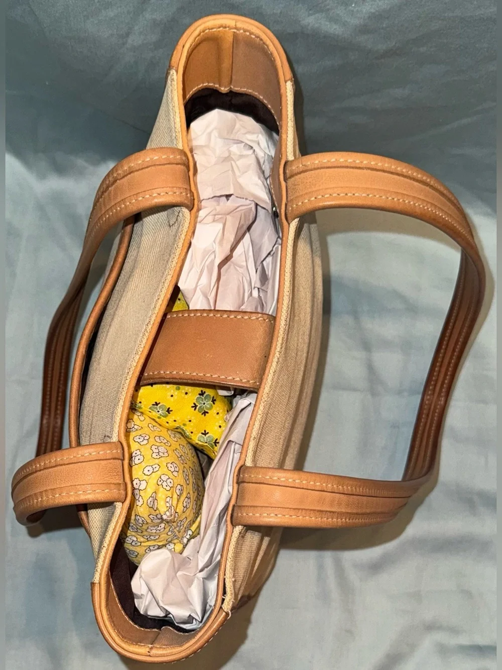 Coach Bleecker Canvas Bucket Tote / Tote Bag Vintage Manufactured December 1999